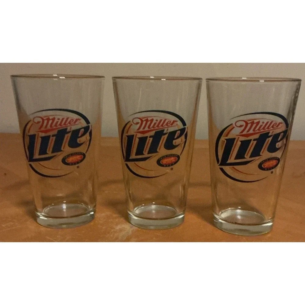 Miller Lite Pint Beer Glass‎ 